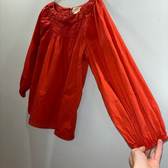 Maeve Anthropologie Jessie Smocked Swing Blouse Size XS - Picture 5 of 16